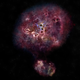 Artist’s depiction of MAMBO-9, a dust-filled, star-forming galaxy that formed a mere 970 million years after the Big Bang.